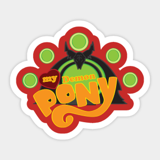 My Demon Pony Recolored Sticker